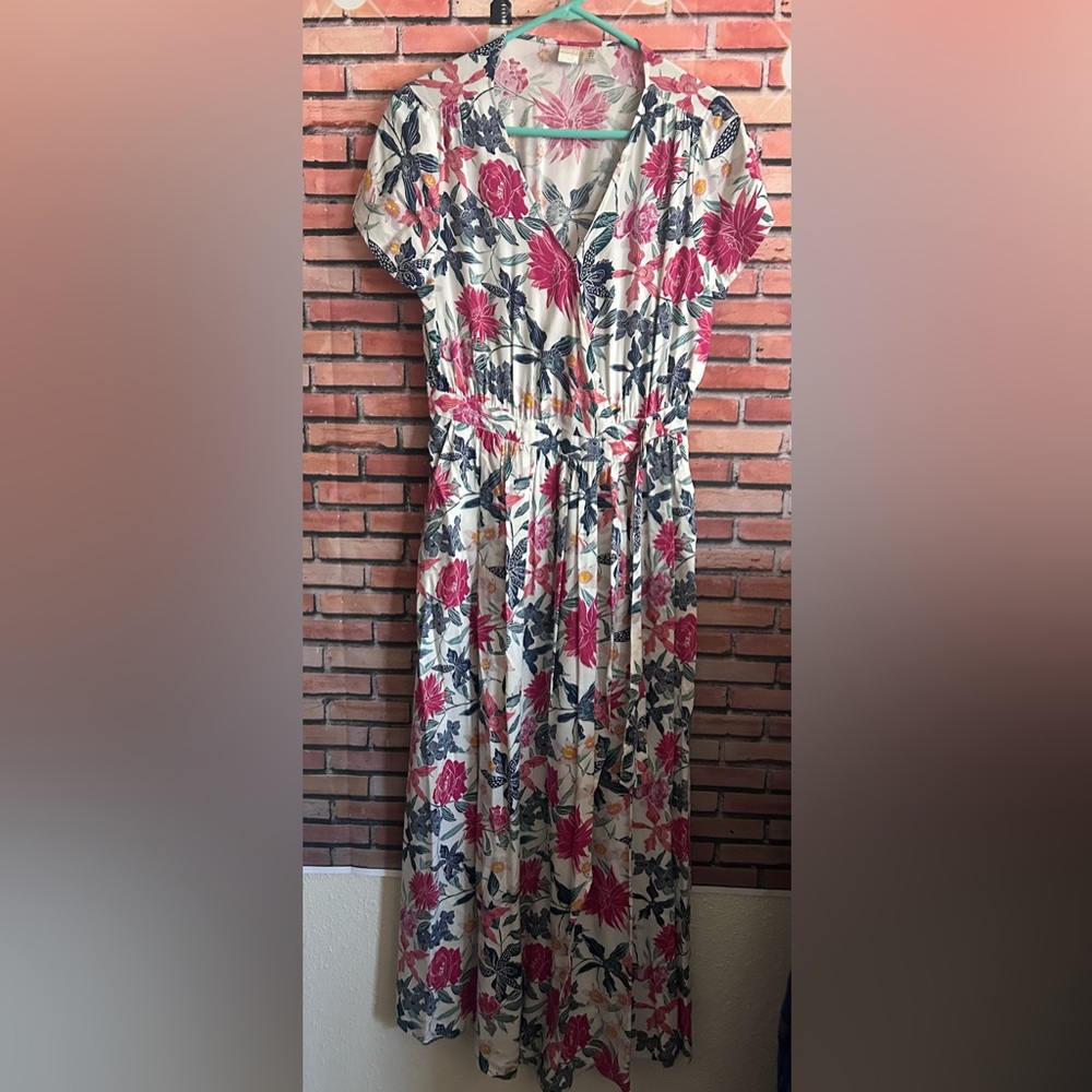 Roxy Flutter Sleeve Maxi Dress